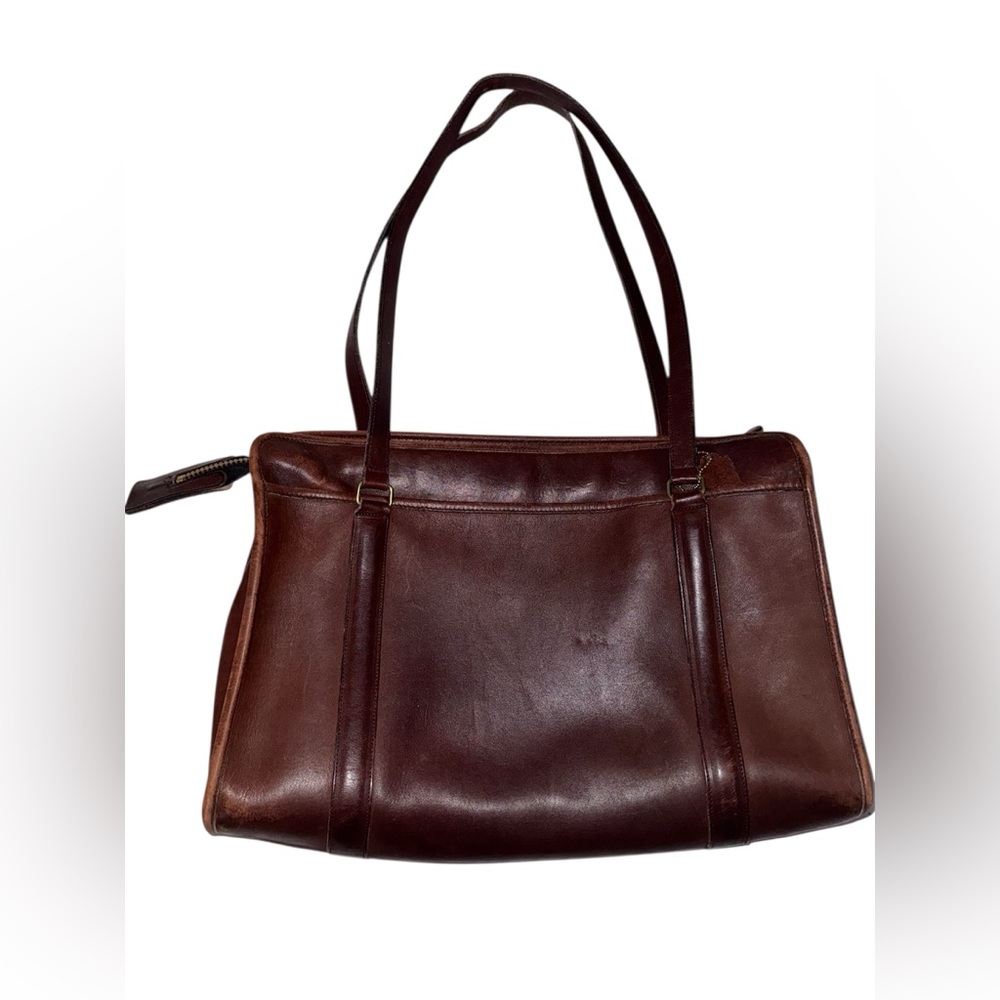 Vintage Coach Shoulder brief. Style 5230 in mahogany
